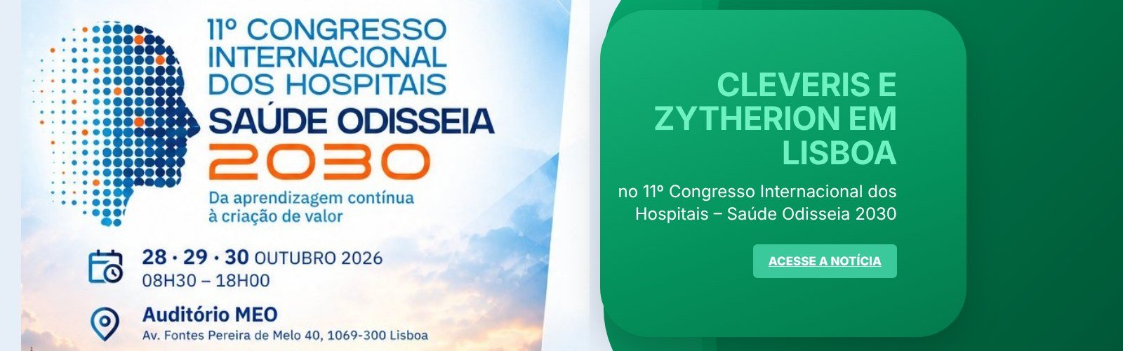 CleverIS e Zytherion no 11º Congresso Internacional dos Hospitais – Saúde Odisseia 2030